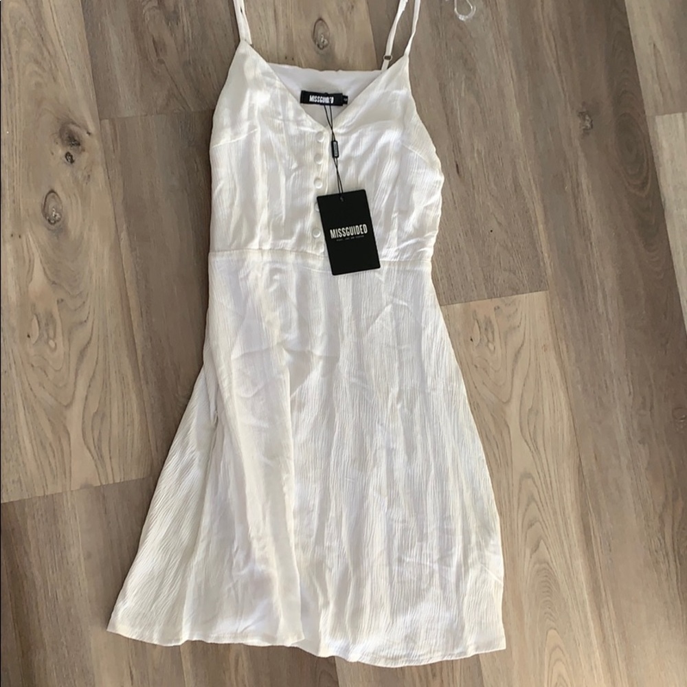 New Missguided white sundress size 2